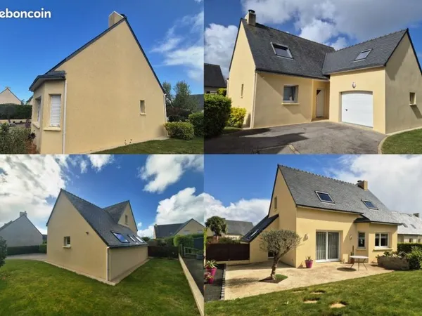 Maison T6 - Guilers - 112 m² - 5 chambres - Jardin - Très bon état