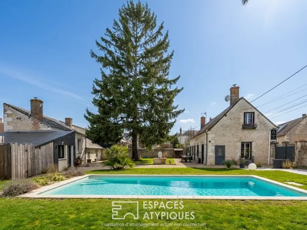 Maison de caractère en pierre de tuffeau