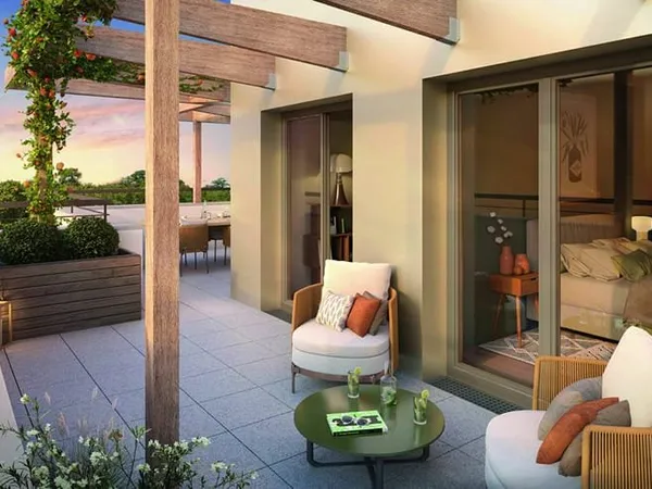 Appt 3 pièces avec grand balcon et parking - 291 000 Euros