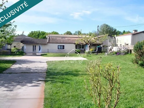 Maison individuelle sur beau terrain clos