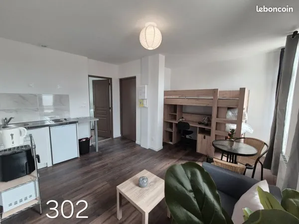 Studio meuble le mans gare - centre ville