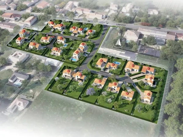 Terrain viabilisé de 610 m²