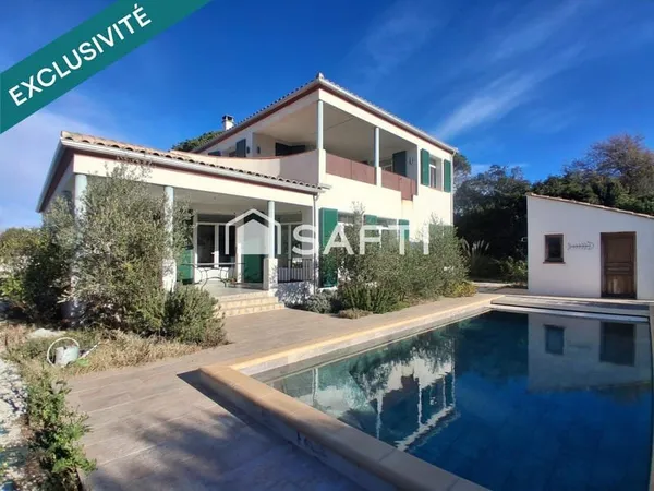 Villa 177m² - 4 chbres - piscine - 1300m² terrain