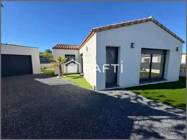 Maison neuve - 99 m² habitables sur terrain de 500 m2- à Montlegun