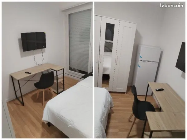 Location chambre entièrement meublé