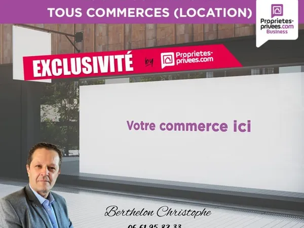 EXCLUSIVITE AVALLON - LOCATION LOCAL COMMERCIAL 249 m² sur terrain de 3000 m²