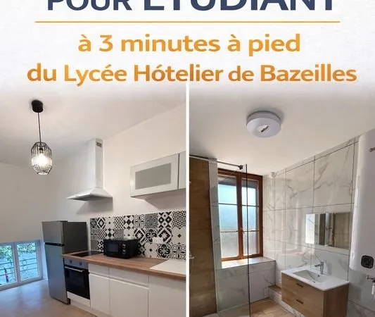 Studios / appartements rénovés - Idéal étudiants - à 3 min du Lycée Hôtelier de Bazeilles