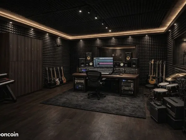 Studio production sous-sol 65 m2 à louer