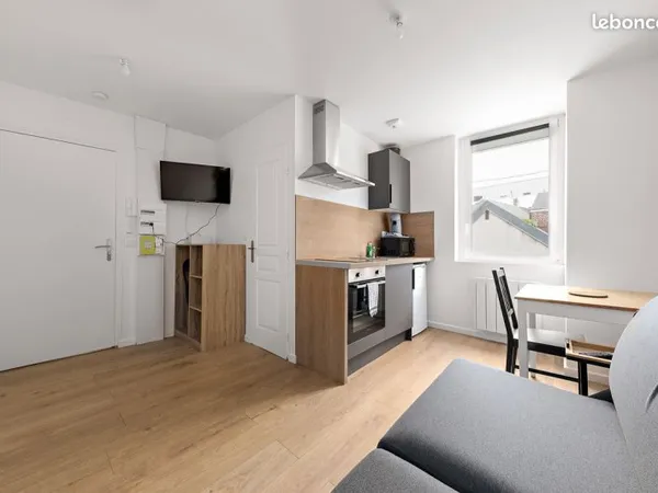 Studio meublé de 16m² à Rouen au pied du métro Avenue de Caen