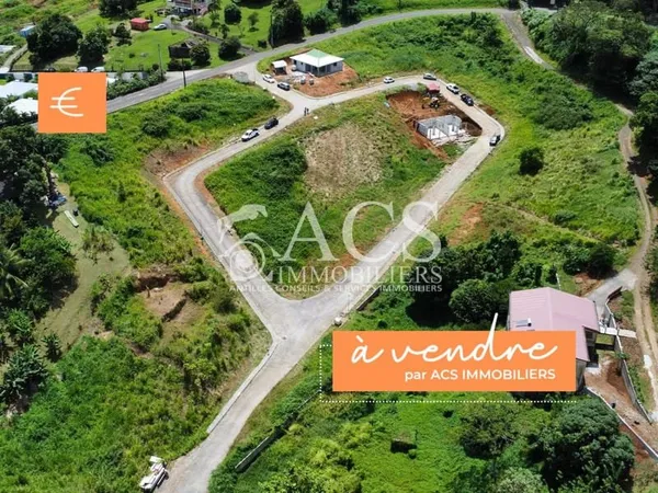 Terrains viabilisés en lotissement prêt à bâtir, Morne Vert