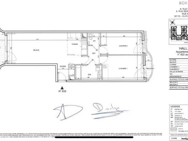 Appartement 3 pièces 69 m²