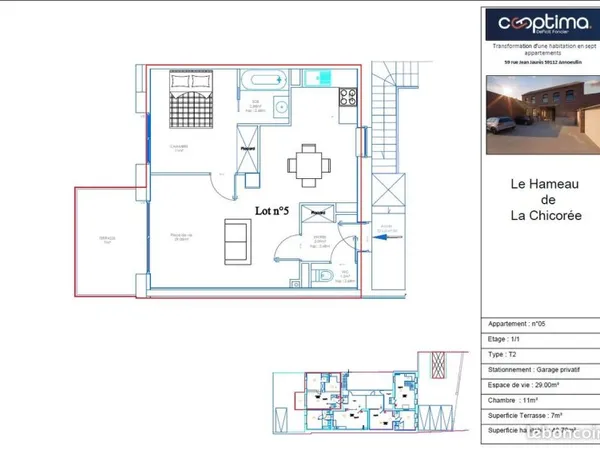 Appartement 2 pièces 49 m²