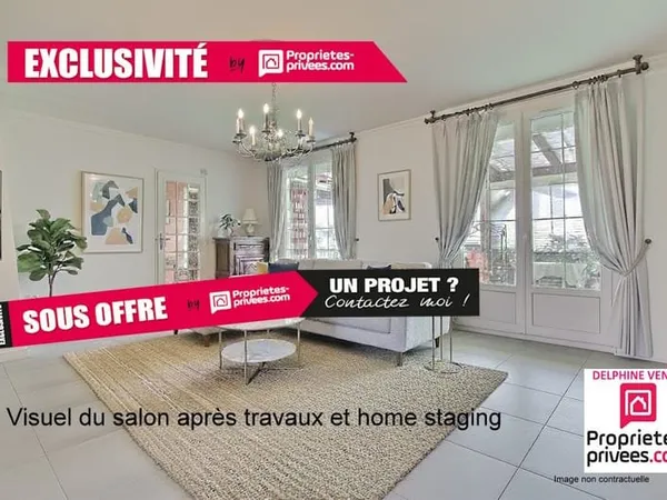 Exclusivité - Maison avec 5 chambres dont 3 en rdc + bureau sur un terrain de 1200 m² à Chateauneuf 