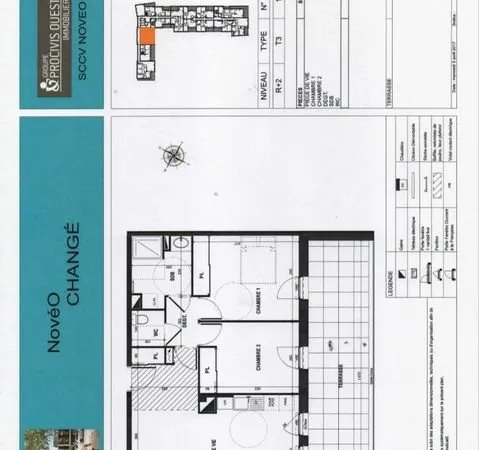 Appartement T3 à louer Changé 53810