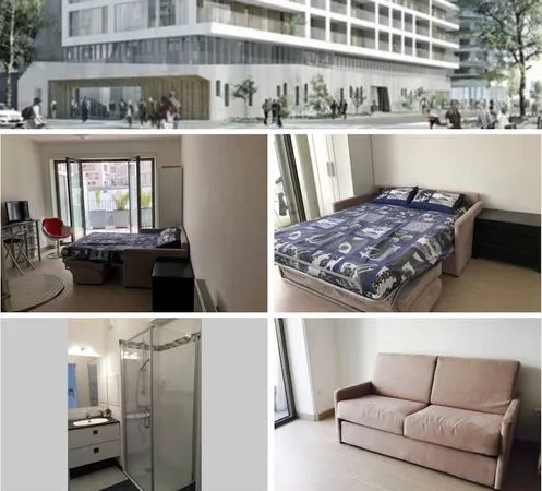 Studio avec grande terrasse quartier rives de seine