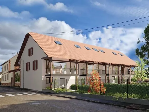 HURTIGHEIM, Résidence la GARANCE, Superbe Triplex neuf en Rez de jardin de 138 m2, garage et parking