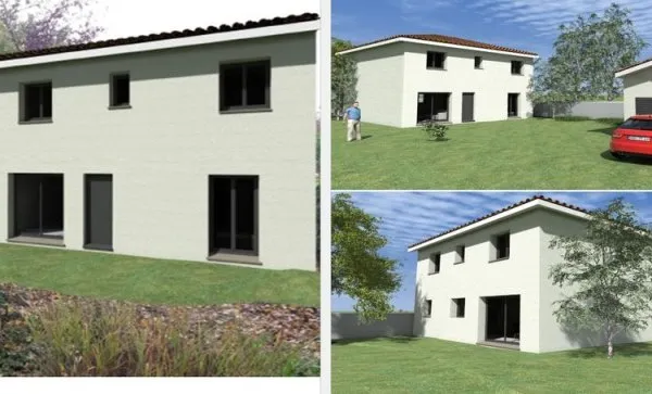 Maison neuve de 5 chambres, 3 salles d'eau à Pont Chéruy