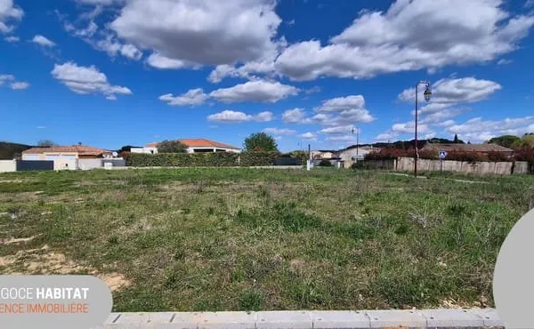 FONTANES TERRAIN A BATIR DE 621M2 VIABILISE ET LIBRE DE CONS