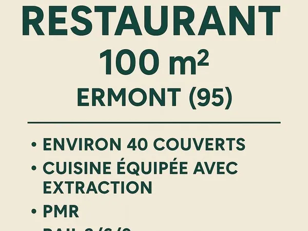 Restaurant / fond de commerce