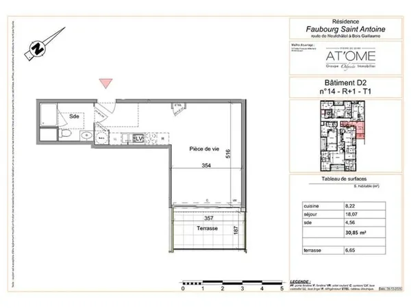 Appartement (T1) - 30.85