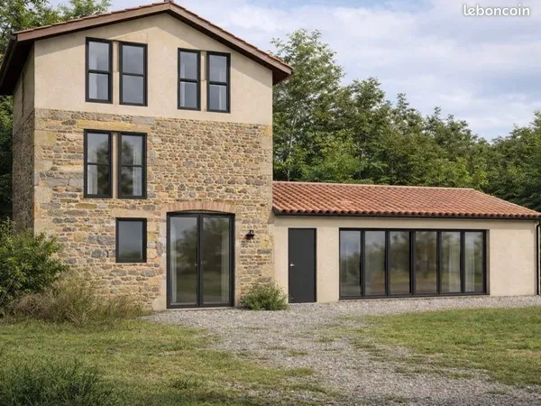 Maison dans corps de ferme