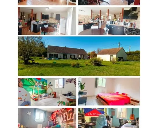 🏡 Maison familiale 148 m² - 5 chambres - Terrain 2150 m² - Garage - DPE C