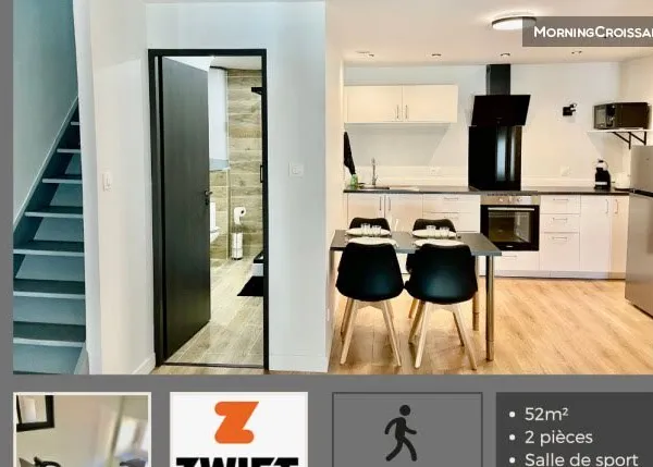 Duplex 2 pièces 58 m²
