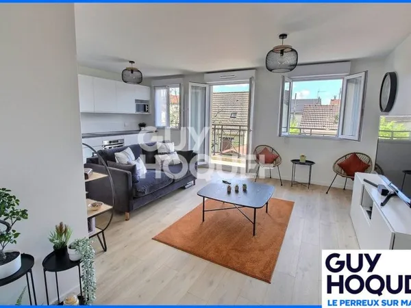 Appartement deux pièces 48.73m² - balcon, cave, parking