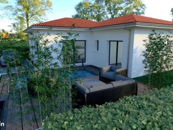 Maison contemporaine avec prestations familiales et emplacement central