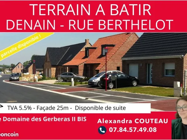Terrains à bâtir viabilisés, libres de constructeur -TVA 5.5% Secteur Bellevue proximité HAVELUY WAL