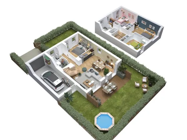 Maison de 4 pièces