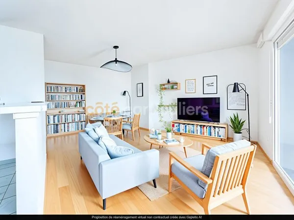 SOUS OFFRE -- NANTES--APPARTEMENT LUMINEUX--2 CHAMBRES--PROCHES TOUTES COMMODITES