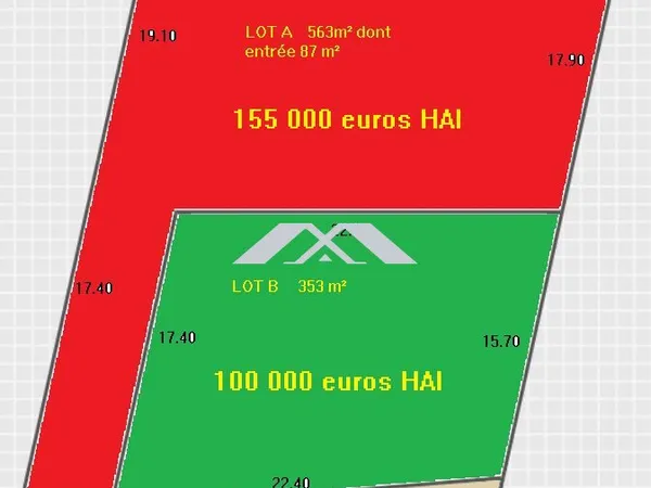 Terrain 563 m² TAMPON