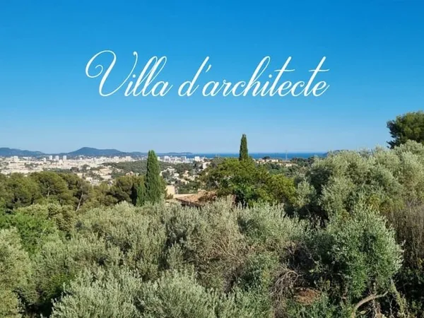 Ollioules, villa d'architecte "Gouzy", vue dégagée