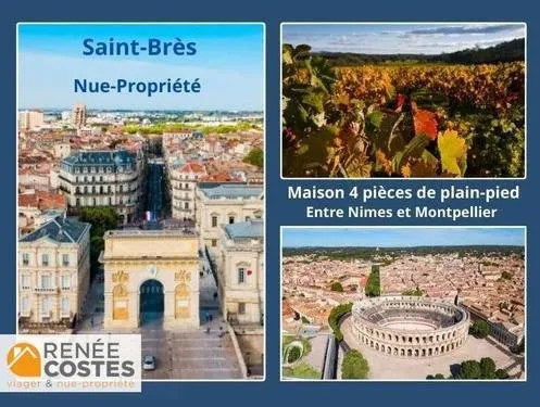 Vente en nue propriété - F69-H75 ans - ST BRES (34670)