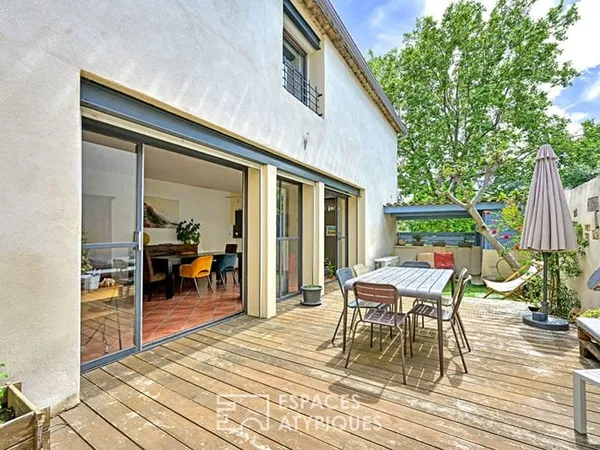 Maison de village avec jardin en centre ville de Saint Jean De Vedas