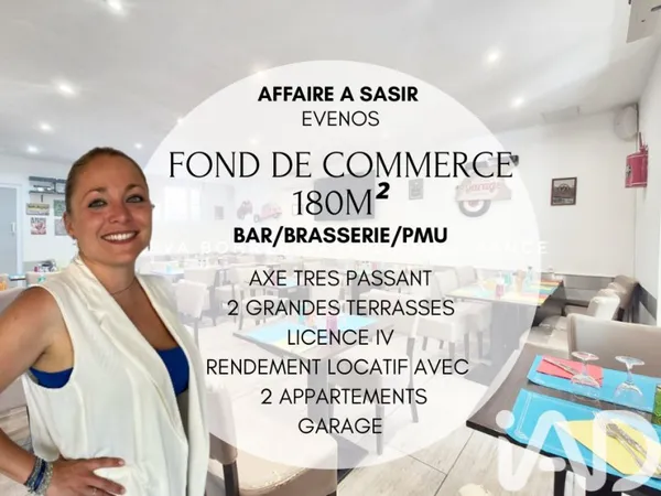 Fonds de commerce 180 m²