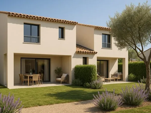 -Maison familiale lumineuse de 90m², terrasse couverte et jardin privatif au coeur d'une résidence p