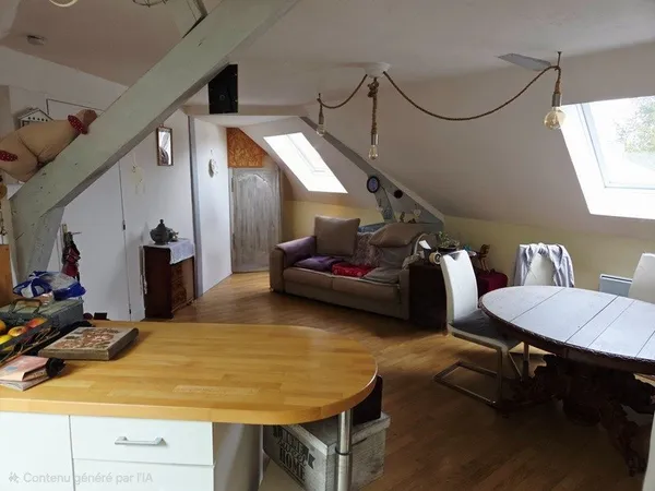 Appartement à vendre 2 pièces centre ville BEUZEVILLE (27)