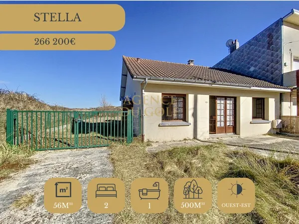 EN EXCLUSIVITE ! Maison de 56 m2 avec vue sur les dunes À