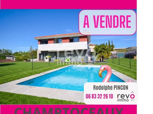 Villa d'architecte avec piscine et vue panoramique à Champtoceaux