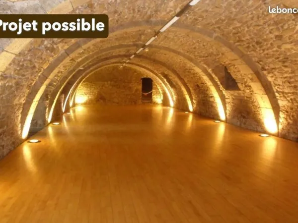 Cave voutée 47m² pour stockage ou atelier