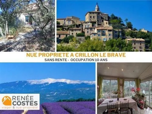 Vente en nue propriété - F73-H75 ans - CRILLON LE BRAVE (84410)