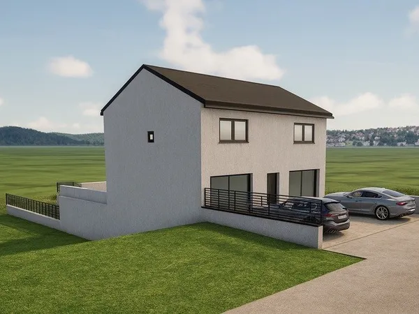 Maison +135 m² - 4 chambres - terrasse 60 m² - garage 110 m² - terrain 1 294 m² - Grindorff-Bizing (