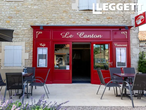 Fond de commerce à vendre ? Restaurant ?Le Canton? avec Appartement, Longré (Charente)