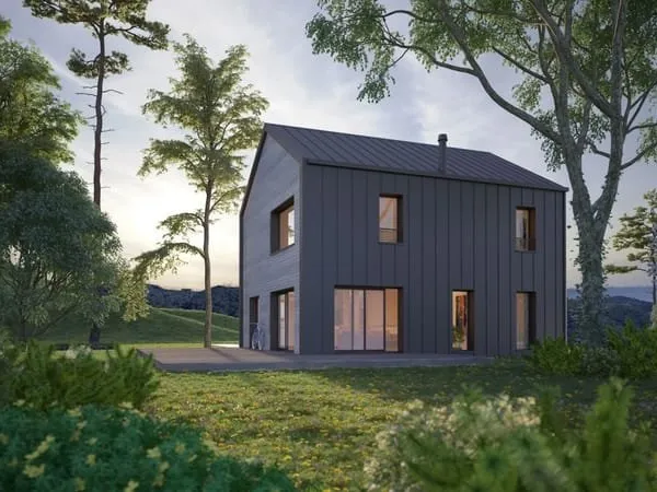 Projet de construction d'une maison bois de 115 m² avec terrain à MONTOIR-DE-BRETAGNE (44)