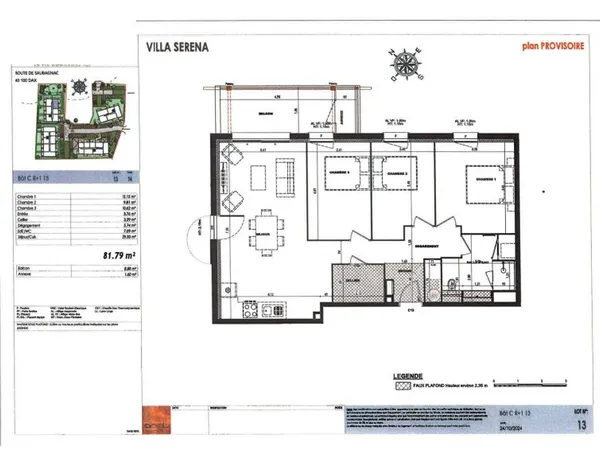 Appartement 4 pièces 82 m²