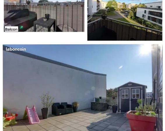 Appartement 4 pièces 79 m² terrasse + balcon + parking