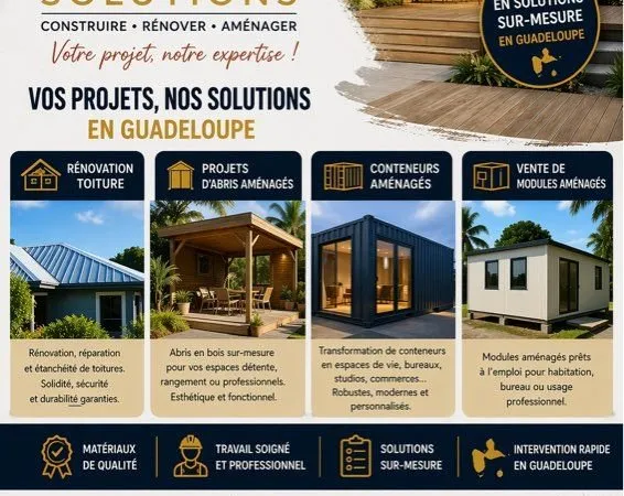 “Container aménagé habitable - Abri bois sur mesure - clé en main