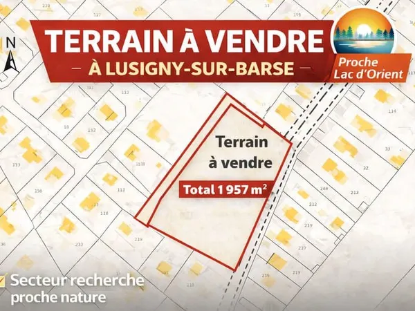Terrain Lusigny Sur Barse 1957 m2
